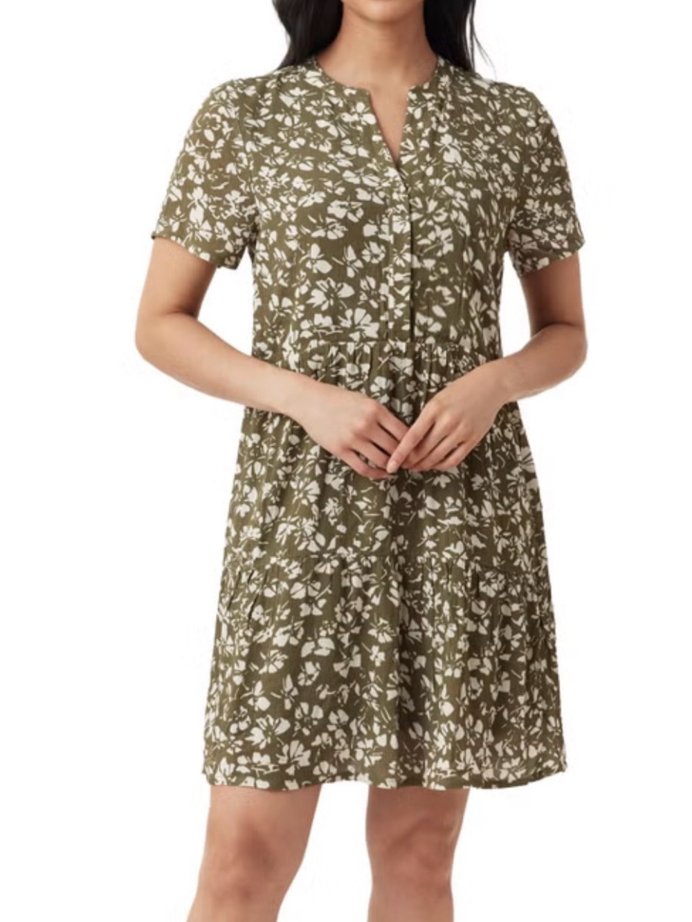 Hurley Women's Tiered Crinkle Dress